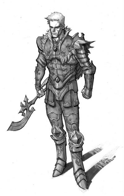 Sketch Dragon Age: The Silent - Alistair